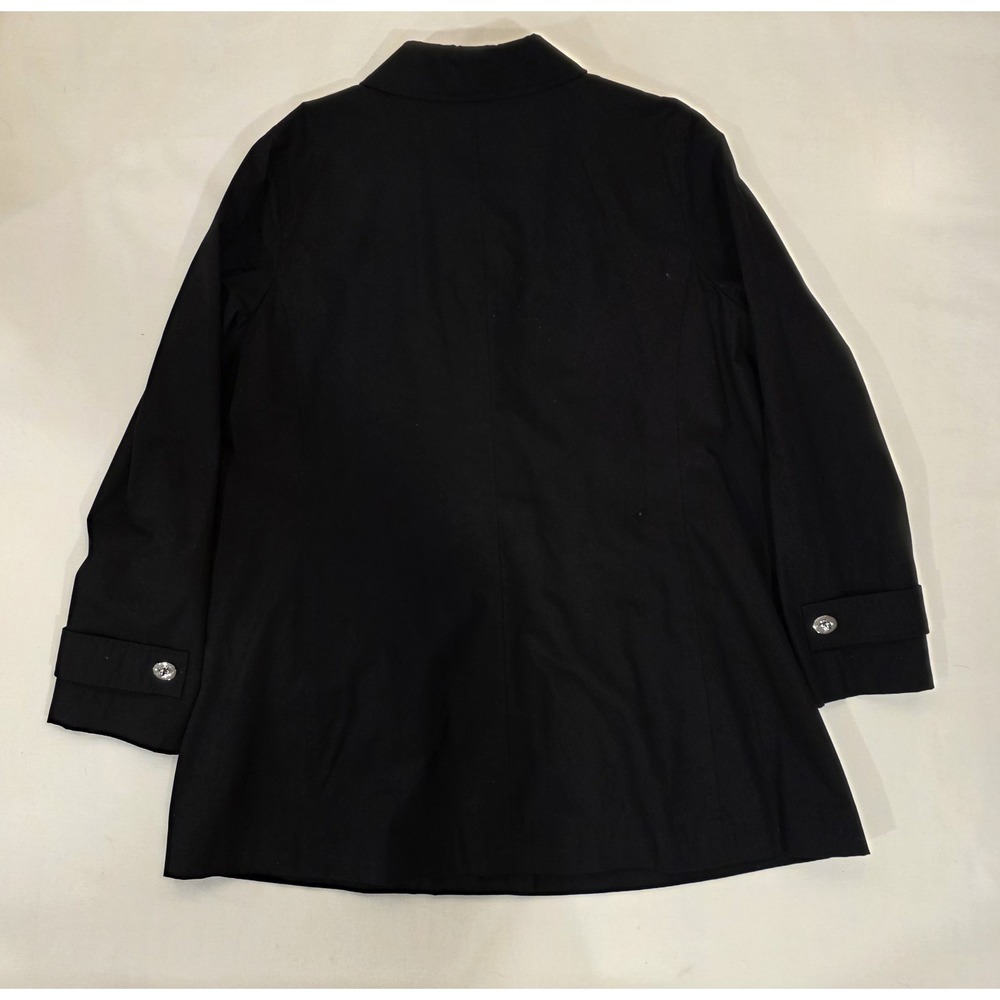 Dennis by Dennis Basso Black Women's Coat, with Matching Scarf. Size L - Picture 4 of 8